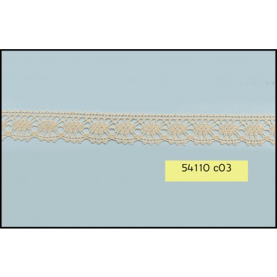 Crochet Lace Scallop 1 Edge 100% Cotton 17mm