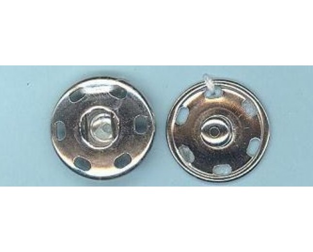 Snap Button Metal Male+Female  21mm Nickel