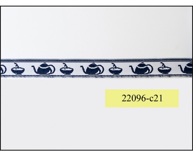 3/8"white and blue teapot tape