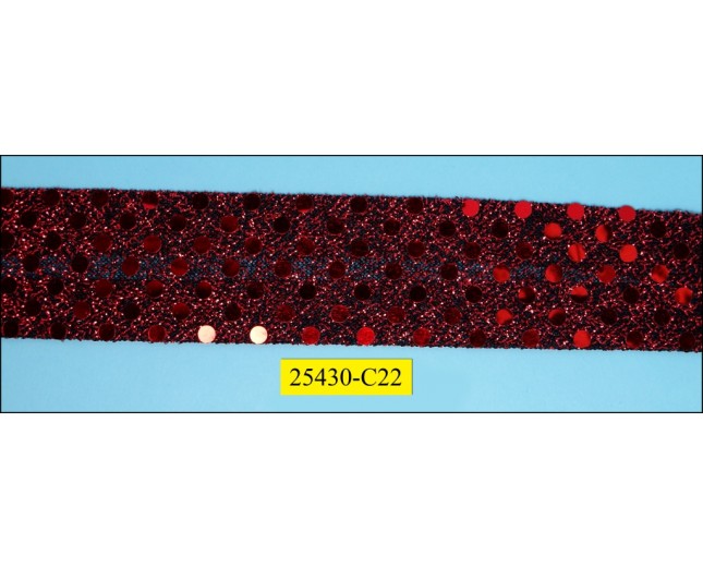 Polyester Sequined Braid with Lurex (25mm) 1"