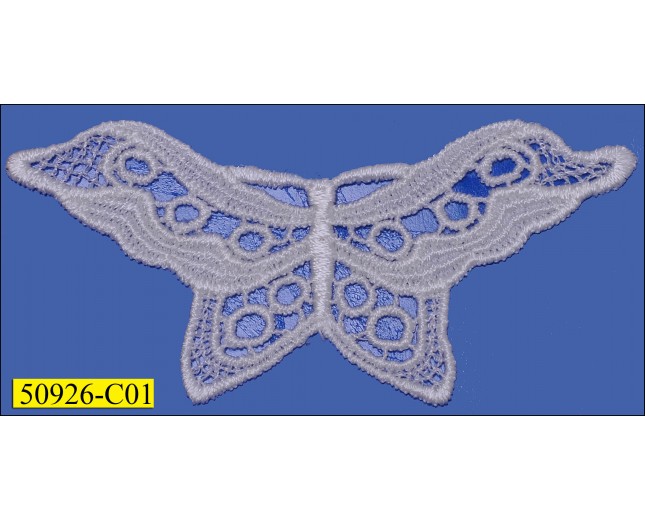 Butterfly Gupuire Applique 4''x1 7/8''