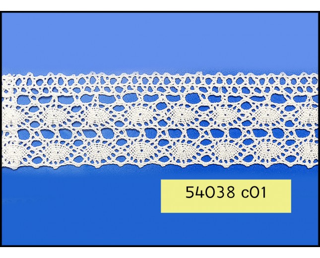 40mm White crochet lace