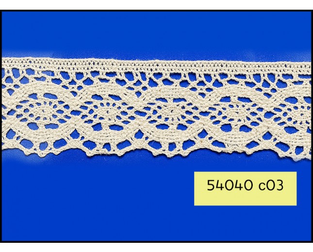 38mm White crochet lace