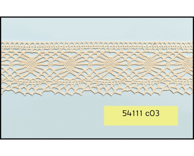 Crochet Lace Scallop 1 Edge 100% Cotton 35mm