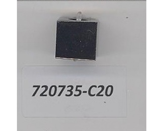 Cord stopper cube L:3/8 H:7mm Gunmetal