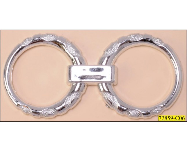 Double Ring Attachment 3 3/4" x 1 3/4" Silver