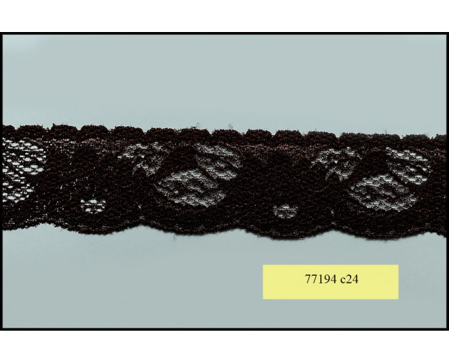 Elastic Scalloped Floral Lace 1 1/2" 