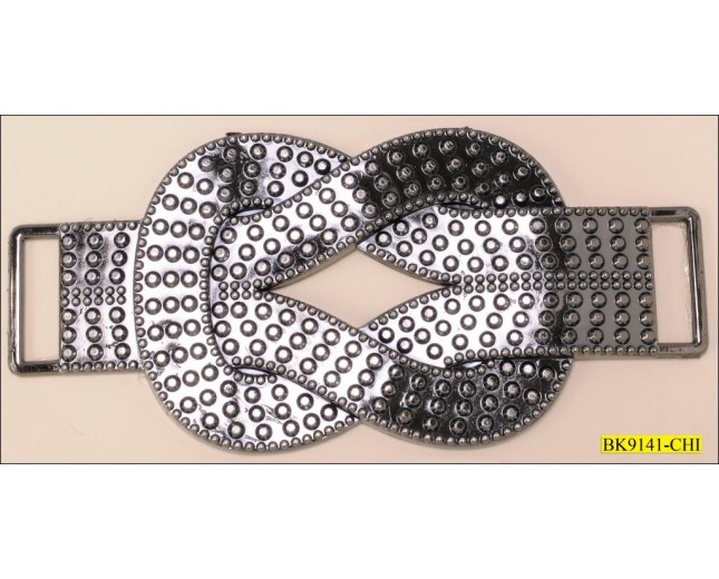 Buckle Attachment with Slider both End Knot Design Gunmetal