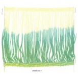 5 1/2Chainette Fringe 2 tone both end header Yellow/Green