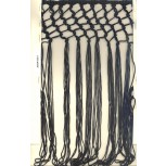 13"Chainette Fringe uneven endsLooped Rayon BLK