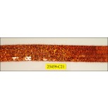 Sequin Band 3/4" Orange and Irredesent