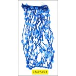 Sequined Chainette Fringe 5 3/4" Blue and Navy