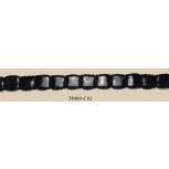1/2" Braid Black with 5/16" Patent Leather Insert