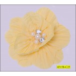 Flowers with 5 pearls and 2 rhinestones 14cm