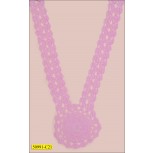 Crochet Necklace Collar Applique 12"