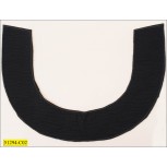 Collar Applique U-Shape 11"x7 3/4" Black
