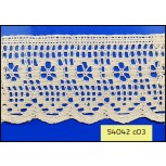 3" Natural crochet lace