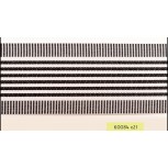 Grosgrain Stripes 2" White/Black