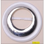 Buckle 2 Tone Plastic Round 3" with Bar 1 1/2" 