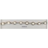 Chain metal with pearls 7/16 Ivory/Gold