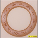 Ring Plastic with Self Design Inner Diameter 1 7/8" Outer Diameter 2 3/4" Tan
