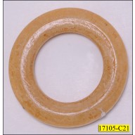 Ring Flat Wooden Inner Diameter 1 1/2" Brown