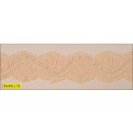 Beaded Rachel Lace with Cording Scallop 1 1/2"