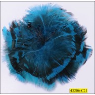 Feather Brooch with center beads 2 1/2" 