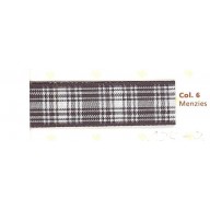 Polyester Tartan Ribbon 16mm GREY/BLK/WHT