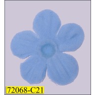 Neck Flower 1 Petal 33mm Blue