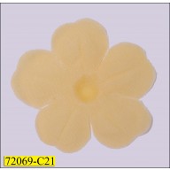 Neck Flower 1 Petal 4.5cm Yellow