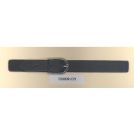 Tab leatherw/prong Dbuckle5 7/8x1/2Nickle/Black