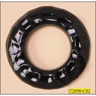 Ring Flat Plastic Outer Diameter 1 5/8" and Inner Diameter 7/8" Black