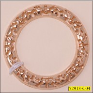 Ring Metal with Cut-Out Design Inner Diameter 1 3/8" Gold