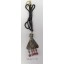 Necklace Antique Silver Metal Pendant w/Blk Cord