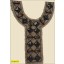Collar Applique Y-Shape with Faceted Stone 15"x8" Black