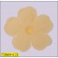 Neck Flower 1 Petal 4.5cm Yellow