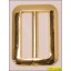 Buckle Plastic Rectangle Inner Diameter 2" Gold