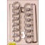 Buckle Metal Slider Chain Pattern Inner Diameter 3 1/8" Silver