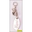 Zipper Pull Metal with Chain (Gucci) 2" Silver