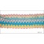 Cord Braided Scallop Edges 1 3/4" Multicolor