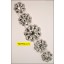Rhinestone attachement with flower stones 1 3/4" Clear