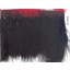 Fringe feather with Black satin tape 6" Black