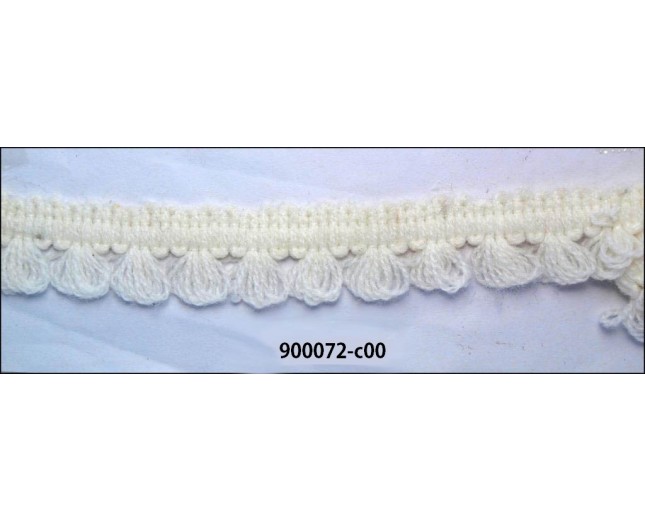 Braided Looped Wooly 3/4" Off-White