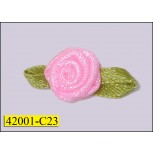 3/8" Rosette with willow leaf