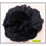 Flower Applique 12cm Black