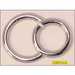 Ring Metal Double 2 5/8"x1 7/8" Nickel