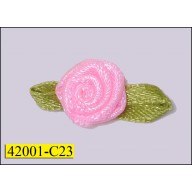 3/8" Rosette with willow leaf