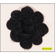 Flower "8" shape Circular Cord with Chiffon on Middle 3"