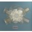Flower w/bow Org.ribbon&crystal4 1/2 Clear/Ivory